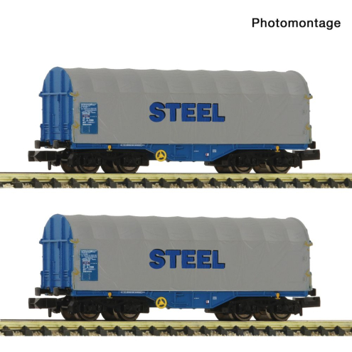 Fleischmann 6660173 2-tlg. Set: Schiebeplanenwagen Ep. VI