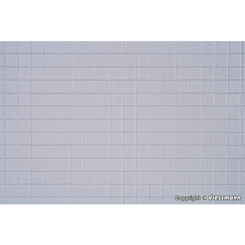 Kibri H0 34123 Gehwegplatte, abgerundet und rechteckig, ca. 20 x 12 cm