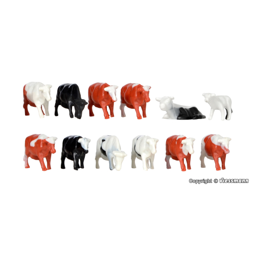 Kibri H0 38152 Kühe, 12 Stück