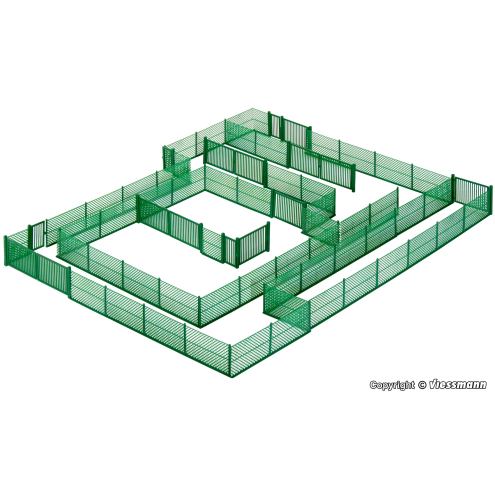 Kibri H0 38603 Maschendrahtzaun grün