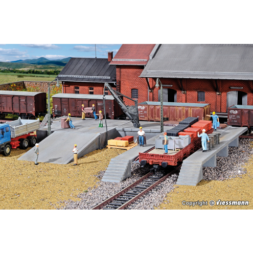 Kibri H0 38620 Deko-Set Laderampen mit Kran