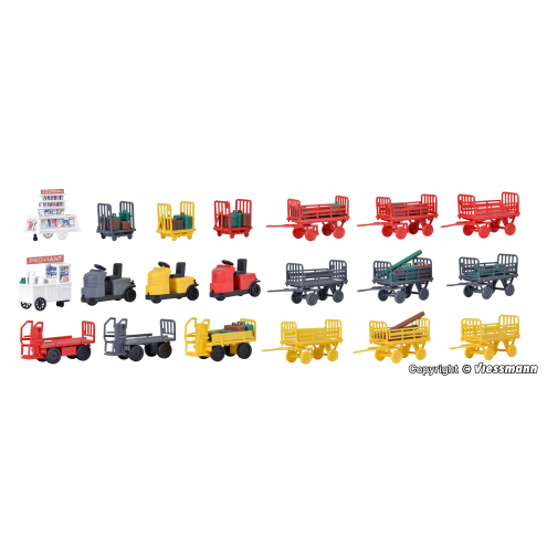 Kibri H0 38646 Deko-Set Gepäckwagen