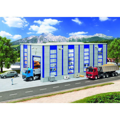 Kibri H0 39254 LKW Reparaturhalle, modern
