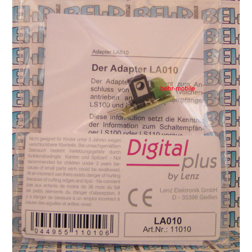 Lenz 11010 Adapter LA 010