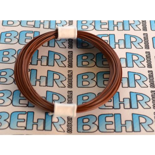 Decoderlitze braun 1adrig LifY, 0,04 mm², 10m Ring