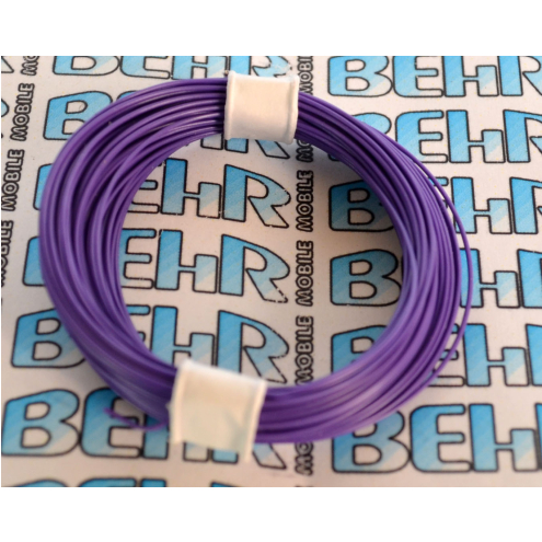 Decoderlitze violett 1adrig LifY, 0,04 mm², 10m Ring