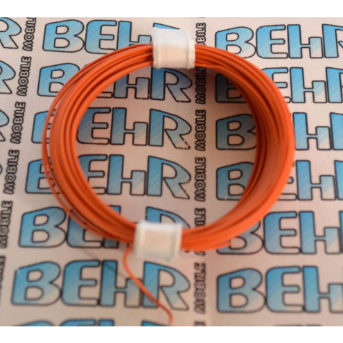 Decoderlitze orange 1adrig LifY, 0,04 mm², 10m Ring