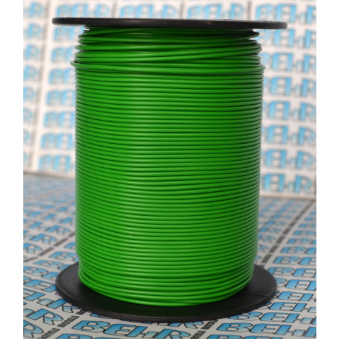 Kabel Litze grün, 1adrig, 100m, 0,14mm², auf Spule
