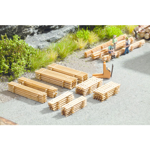 NOCH N 14628 Laser-Cut minis Bretterstapel, 8 Stapel mit Holzbre
