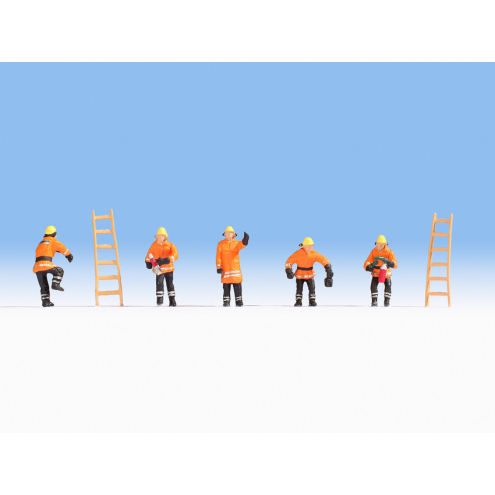 NOCH H0 15022 Feuerwehr (orange Schutzanzüge)