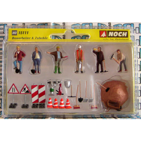 Noch H0 15111 Bauarbeiter und Zubehör