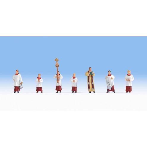 NOCH H0 15410 Pfarrer und Ministranten