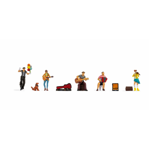 NOCH H0 15597 Straßenkünstler, 6x Figuren