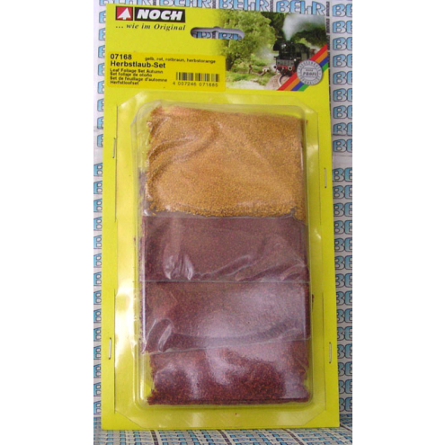 Noch 07168 Herbstlaub-Set mit gelb, rot, rotbraun, herbstorange
