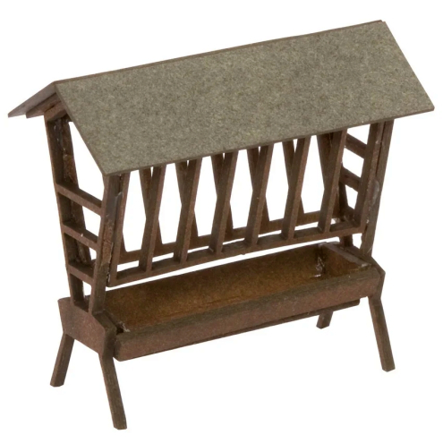 NOCH H0 14343 Laser-Cut Futterkrippe, 2 St., 2,8x1,4 cm, 2,4 cm