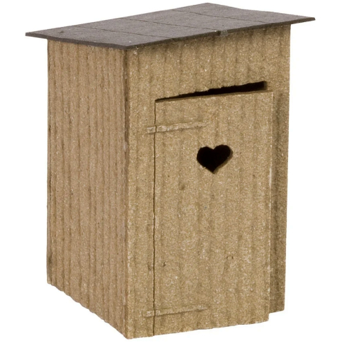 NOCH H0 14359 Laser-Cut Klohäuschen, 2 St.