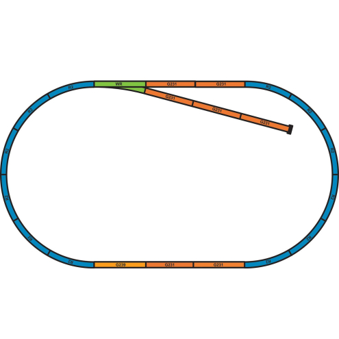 Piko H0 55366 Bettung für A-Gleis Set A+B