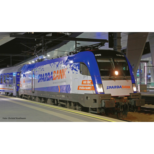 Piko H0 57826 Hobby E-Lok "Taurus" Rh 1116 SPARDA-BANK ÖBB VI AC-Version
