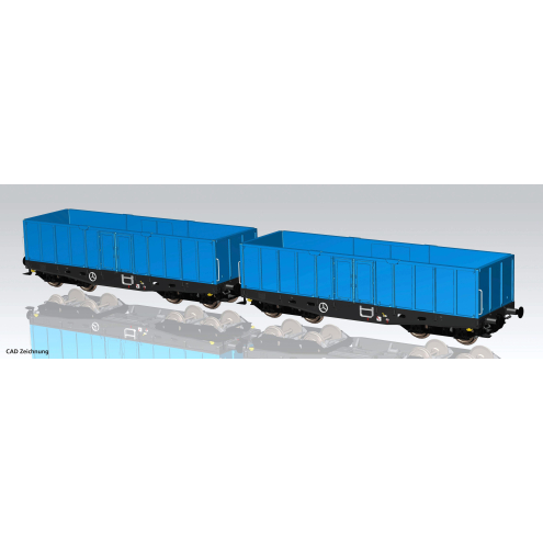 Piko H0 58260 Expert 2er Set Hochbordwagen 401Zk PKP Cargo VI