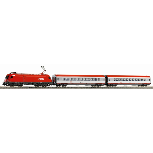 Piko H0 59104 PIKO SmartControl WLAN Set mit Bettungsgleis ÖBB V Personenzug