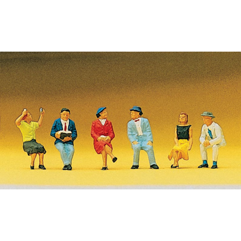 Preiser H0 10021 Sitzende Personen