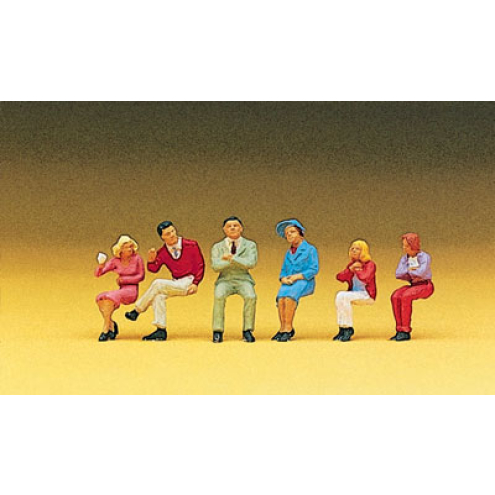 Preiser H0 10096 Sitzende Personen