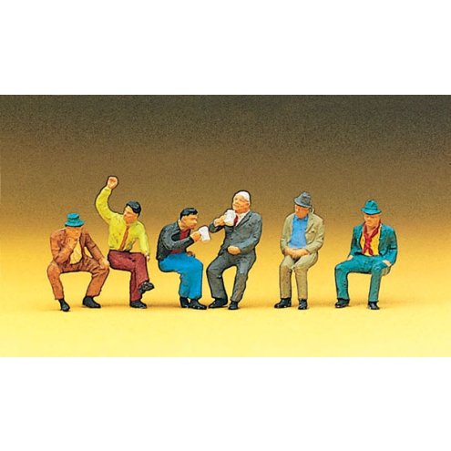 Preiser H0 10097 Sitzende Personen
