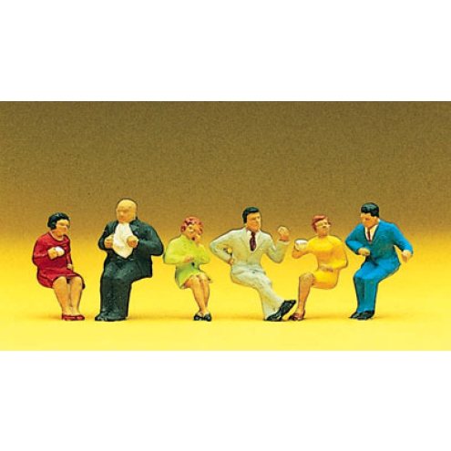 Preiser H0 10103 Sitzende Personen für Gasthaus