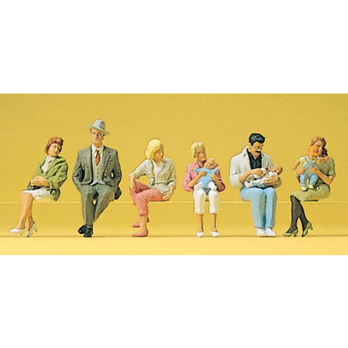 Preiser H0 10332 Sitzende Personen