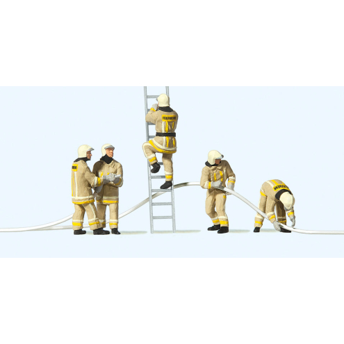 Preiser H0 10771 Feuerwehrmänner in moderner Einsatzkleidung