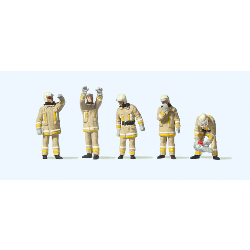 Preiser H0 10772 Feuerwehrmänner in moderner Einsatzkleidung