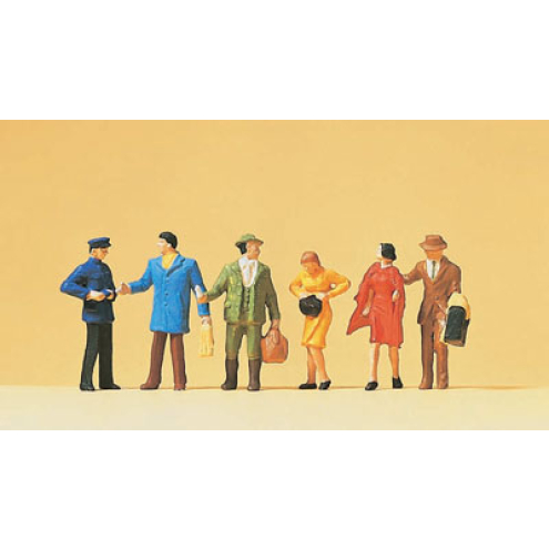 Preiser H0 14029 An der Bahnsteigsperre