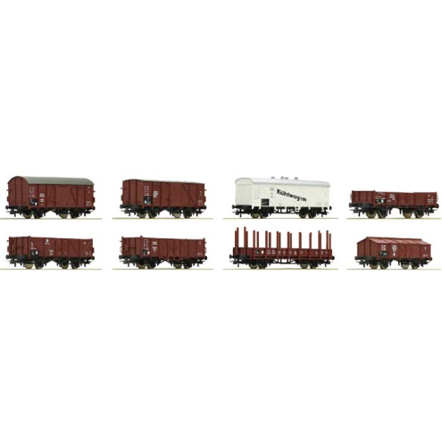 Roco H0 44003 8-teiliges Set Güterwagen der DRG Epoche II