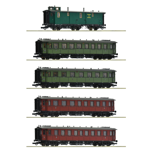 Roco H0 6200076 5-tlg. Set: Schnellzug, K.W.St.E. Ep.I