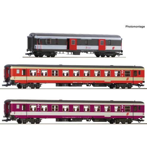Roco H0 6200127 3-tlg. Set 1: Schnellzug D 704, ÖBB Ep.V