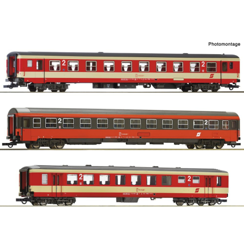Roco H0 6200128 3-tlg. Set 2: Schnellzug D 704, ÖBB Ep.V