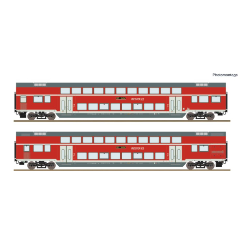 Roco H0 6200249 2-tlg. Set: Doppelstockwagen DB-AG Ep. VI