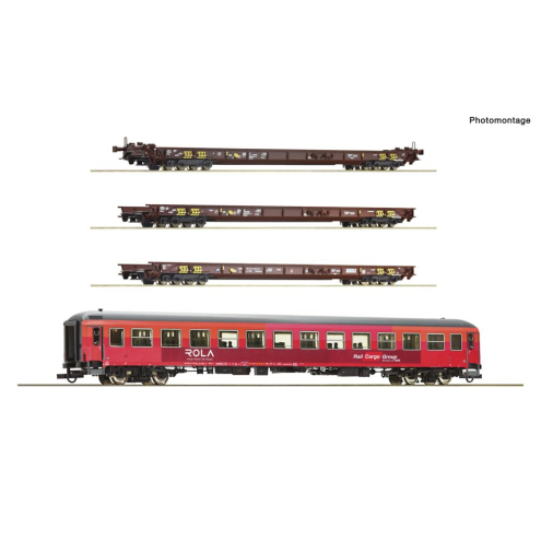 Roco H0 6600042 4-tlg. Set: Rollende Landstraße ÖBB Ep. VI