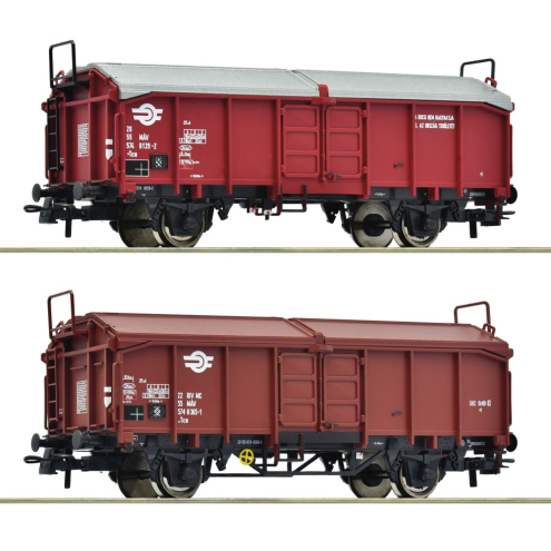 Roco H0 6600116 2-tlg. Set: Schiebedachwagen MAV Ep. IV