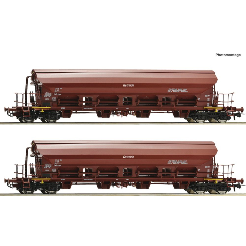 Roco H0 6600125 2-tlg. Set: Schwenkdach Wagen, DR Ep.IV