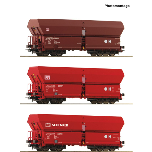 Roco H0 6600135 3-tlg. Set: Selbstentlade Wagen, DB AG Ep.VI