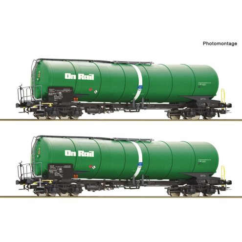 Roco H0 6600147 2-tlg. Set: Kessel Wagen, OnRail Ep.VI