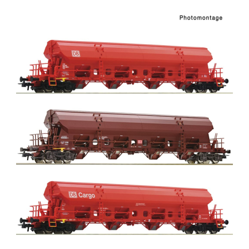 Roco H0 6600153 3-tlg. Set: Schwenkdach Wagen, DB AG Ep.VI