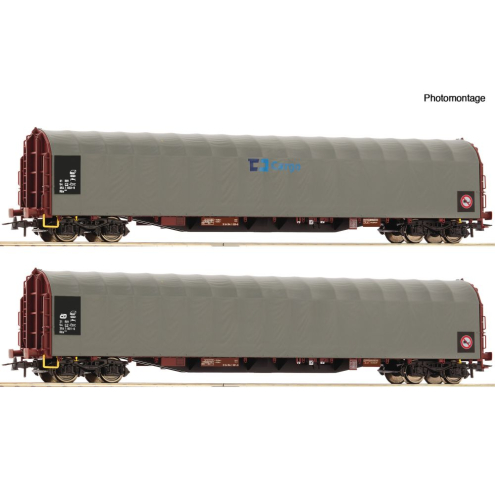 Roco H0 6600159 2-tlg. Set: Schiebeplanenwagen CD Cargo Ep. VI