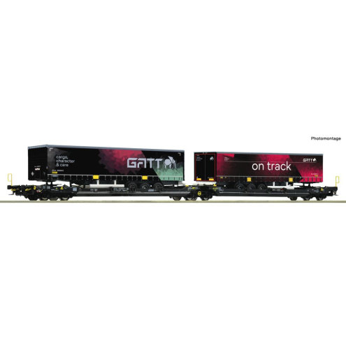 Roco H0 6600170 Doppeltaschen-Gelenk Wagen T3000e, TX Logistik Ep.VI