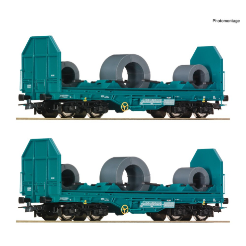 Roco H0 6600181 2-tlg. Set: Coiltransportwagen FS Ep. V/VI