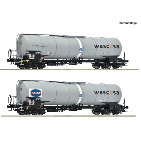 Roco H0 6600232 2-tlg. Set: Kesselwagen Wascosa Ep. VI