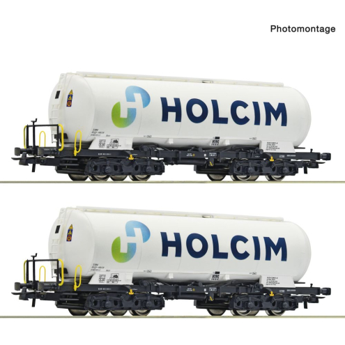 Roco H0 6600233 2-tlg. Set: Silowagen Holcim Ep. VI