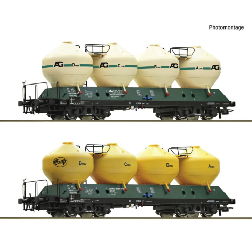 Roco H0 6600236 2-tlg. Set: Silowagen CSD Ep. IV