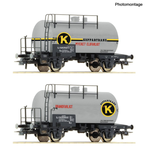 Roco H0 6600302 2-tlg. Set: Kesselwagen SJ Ep. III/IV